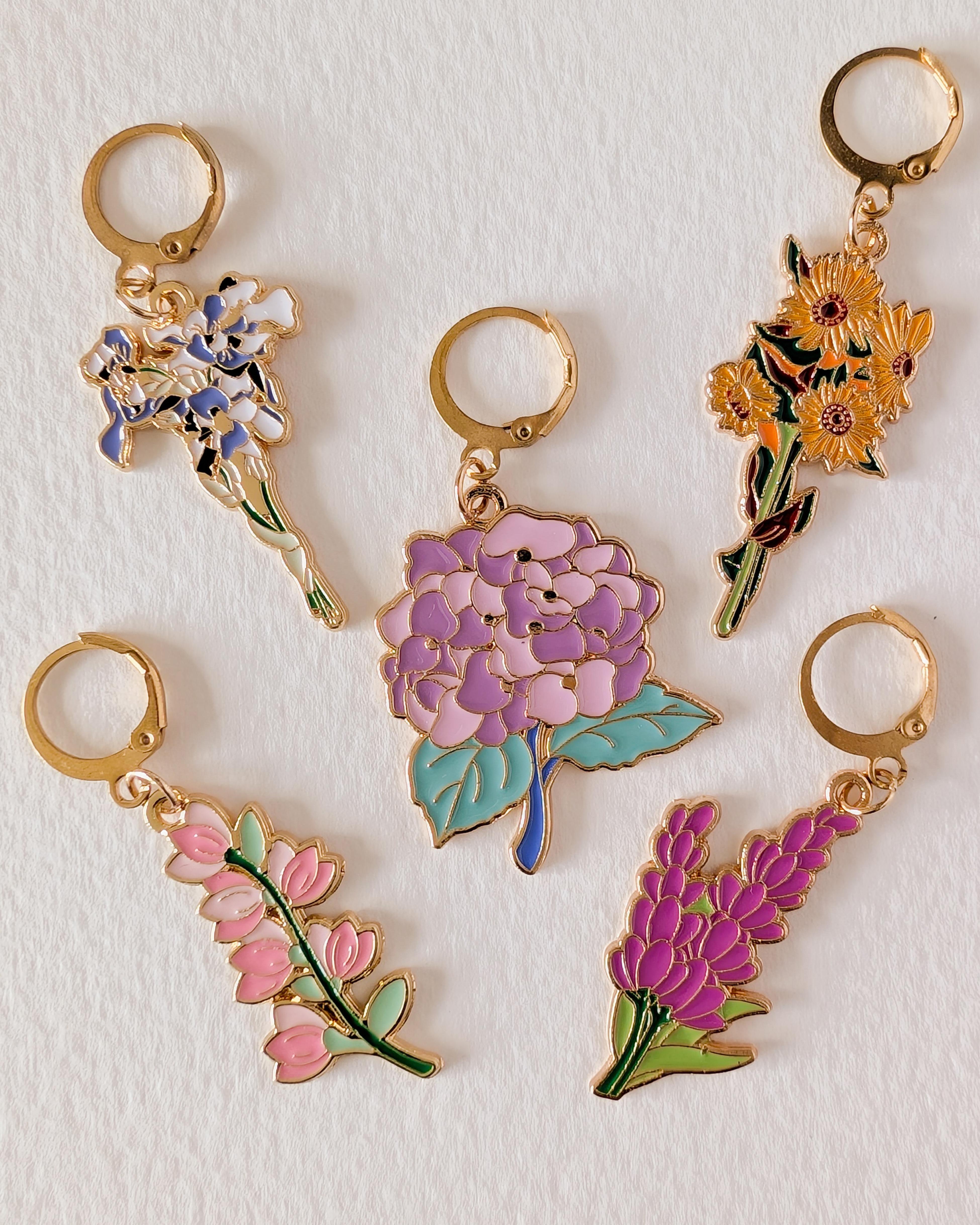 5 Anneaux Amovibles Fleuri