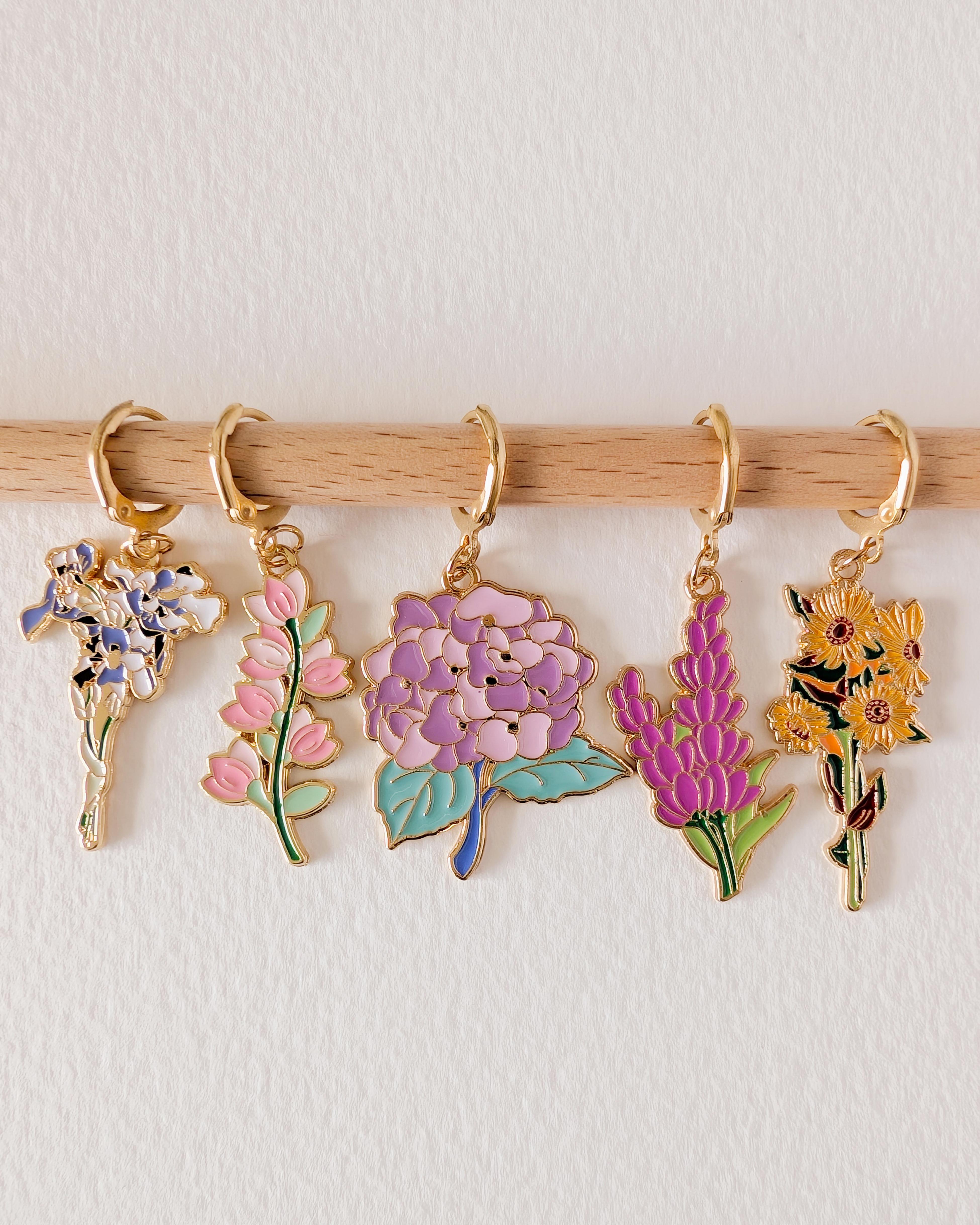 5 Anneaux Amovibles Fleuri