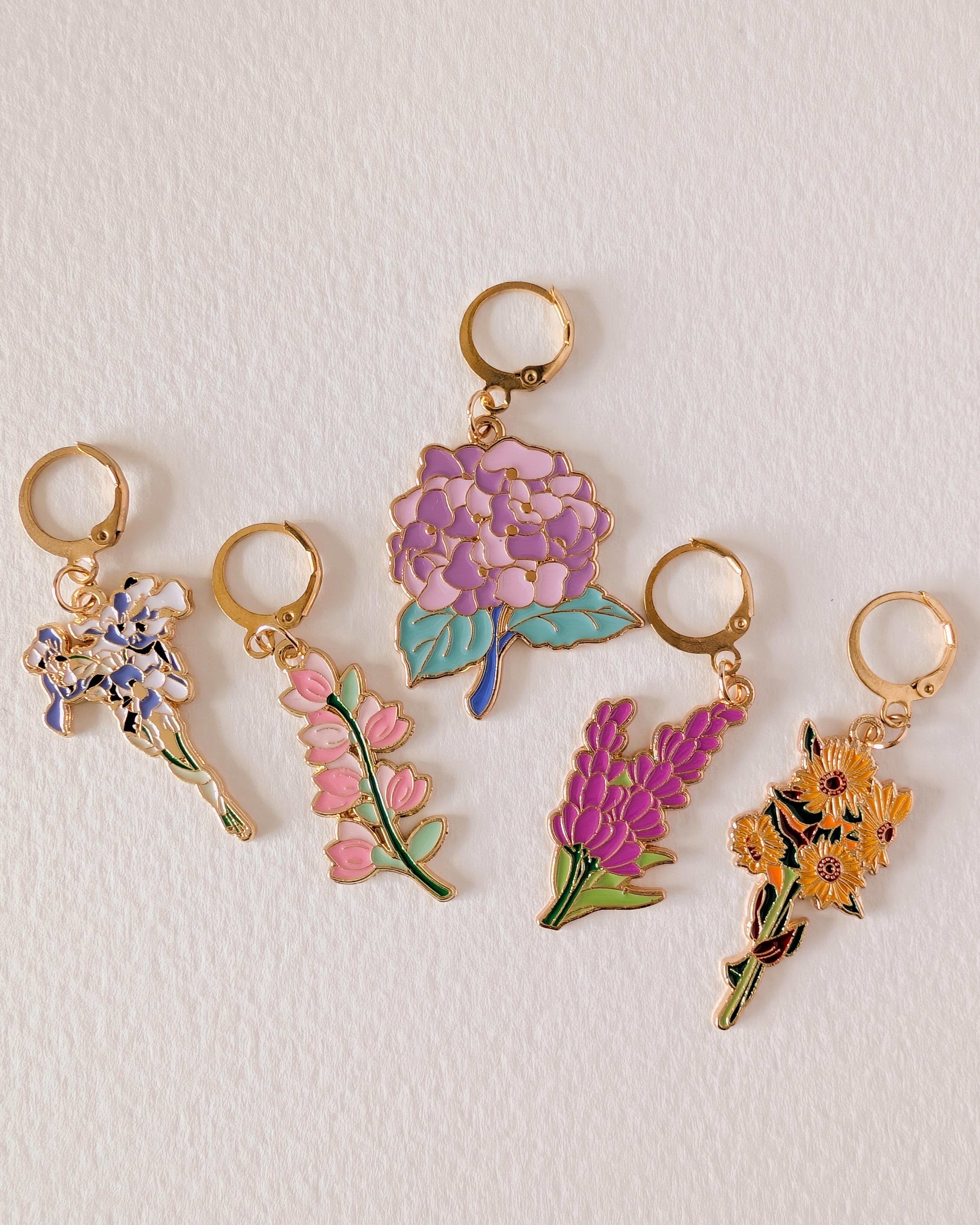5 Anneaux Amovibles Fleuri
