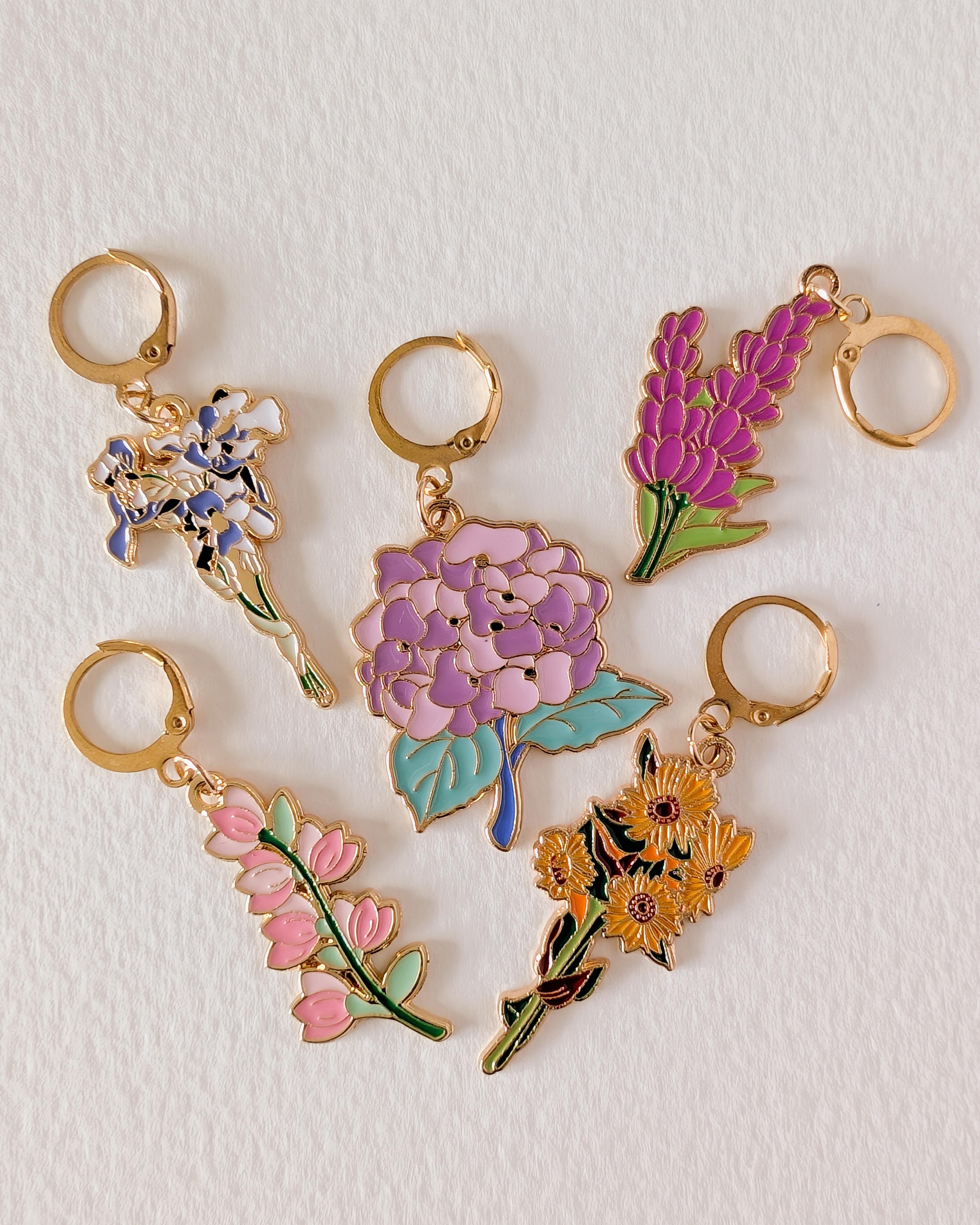 5 Anneaux Amovibles Fleuri