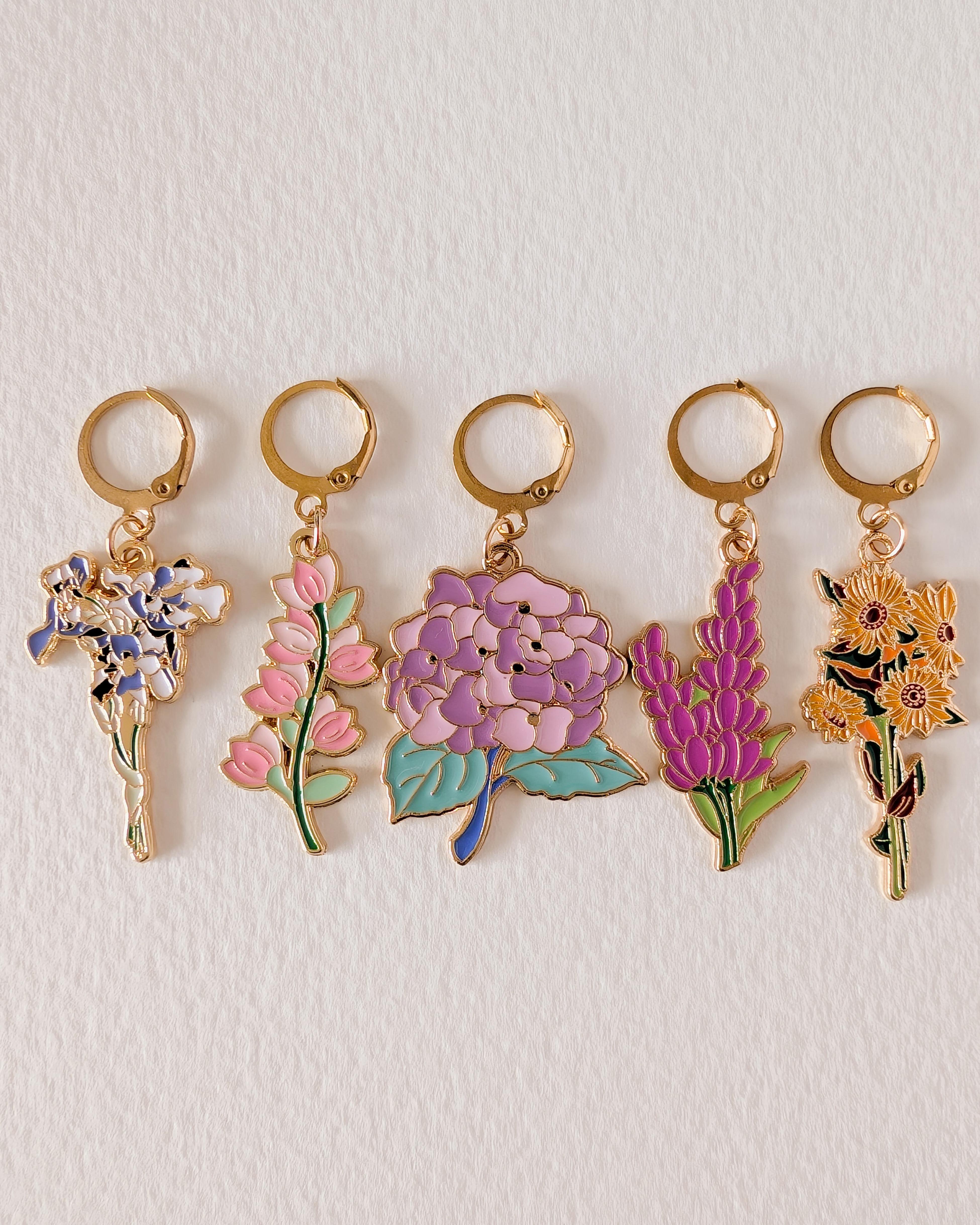5 Anneaux Amovibles Fleuri