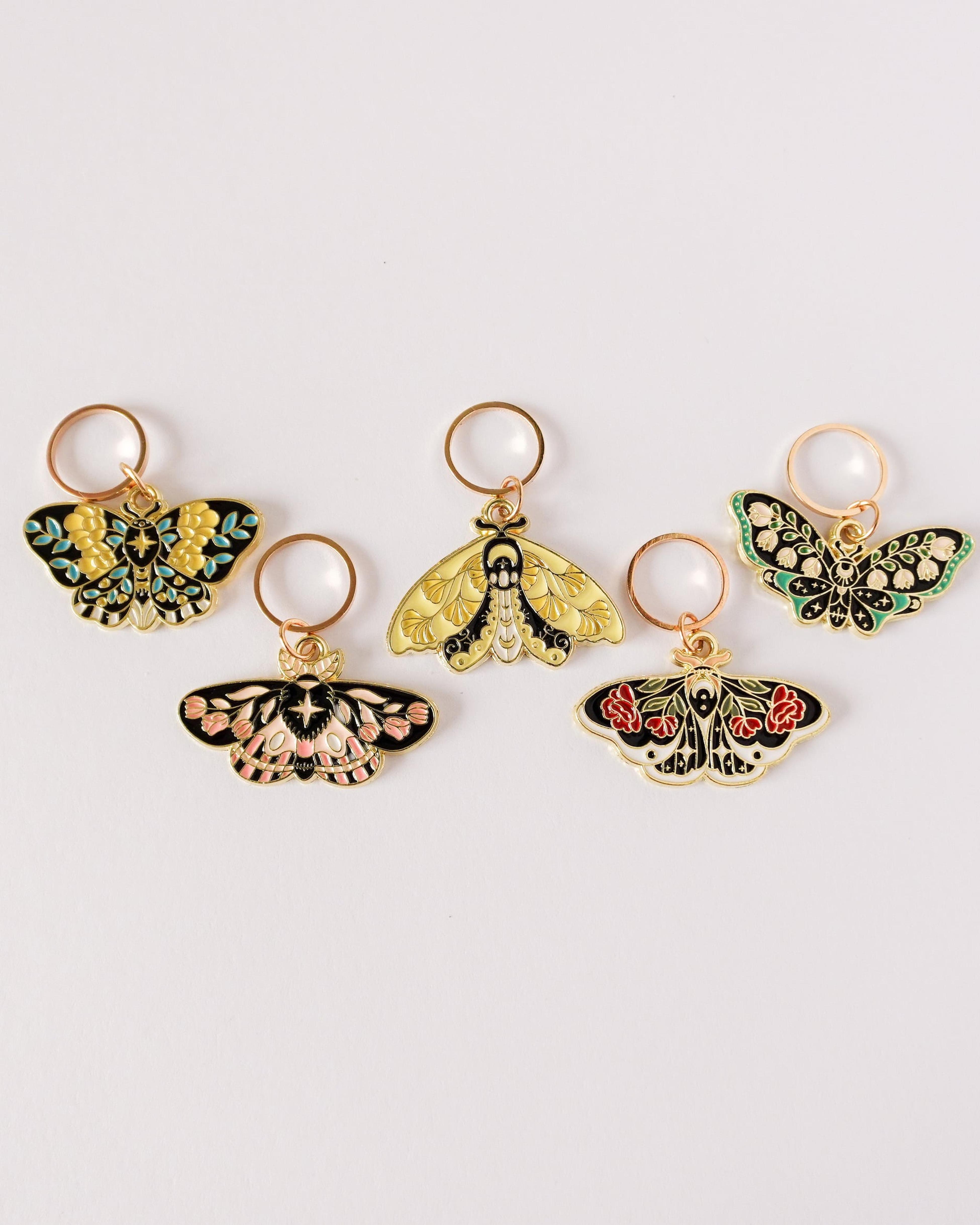 5 Anneaux Amovibles Papillons