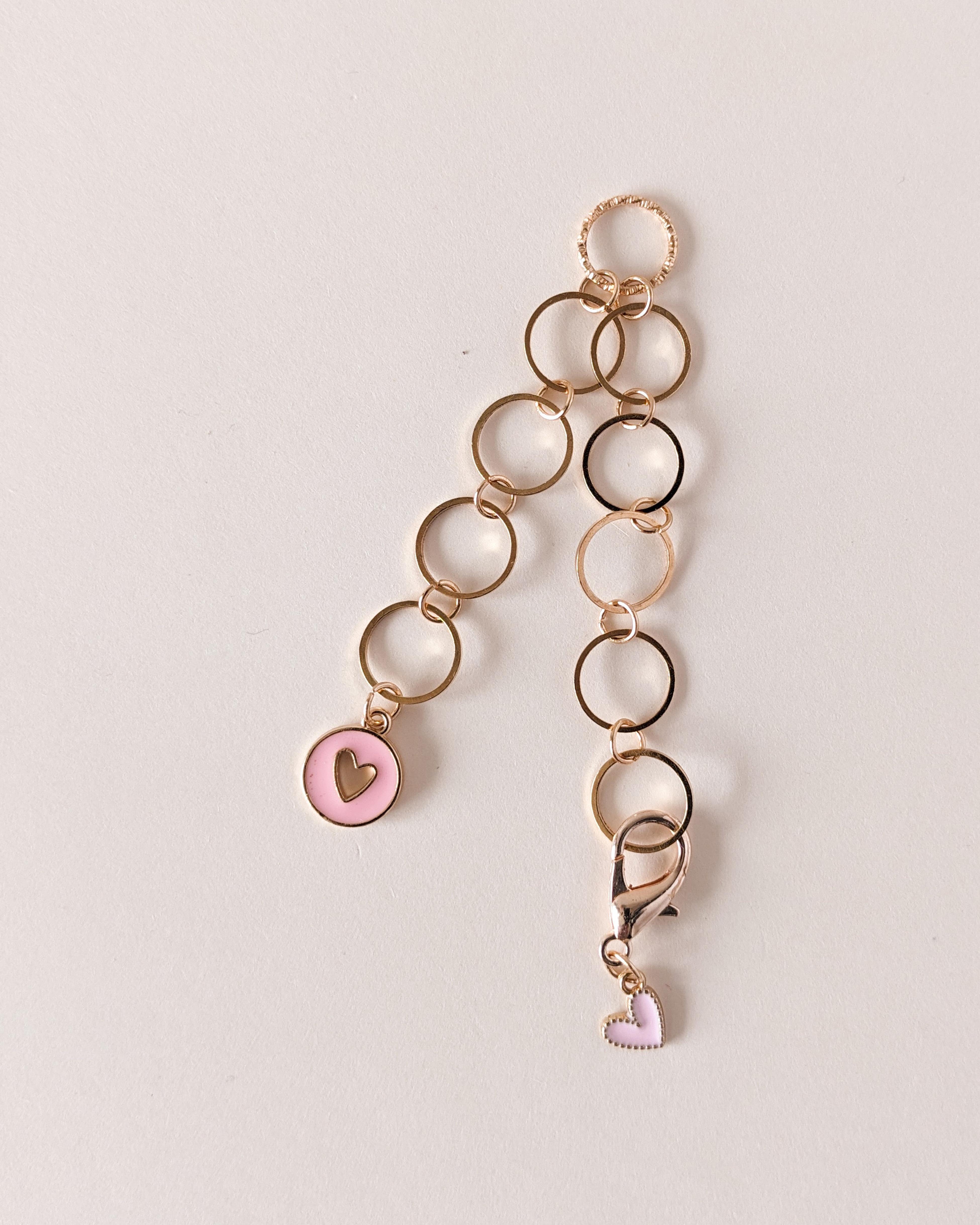Compte-rangs Petits Coeurs Rose