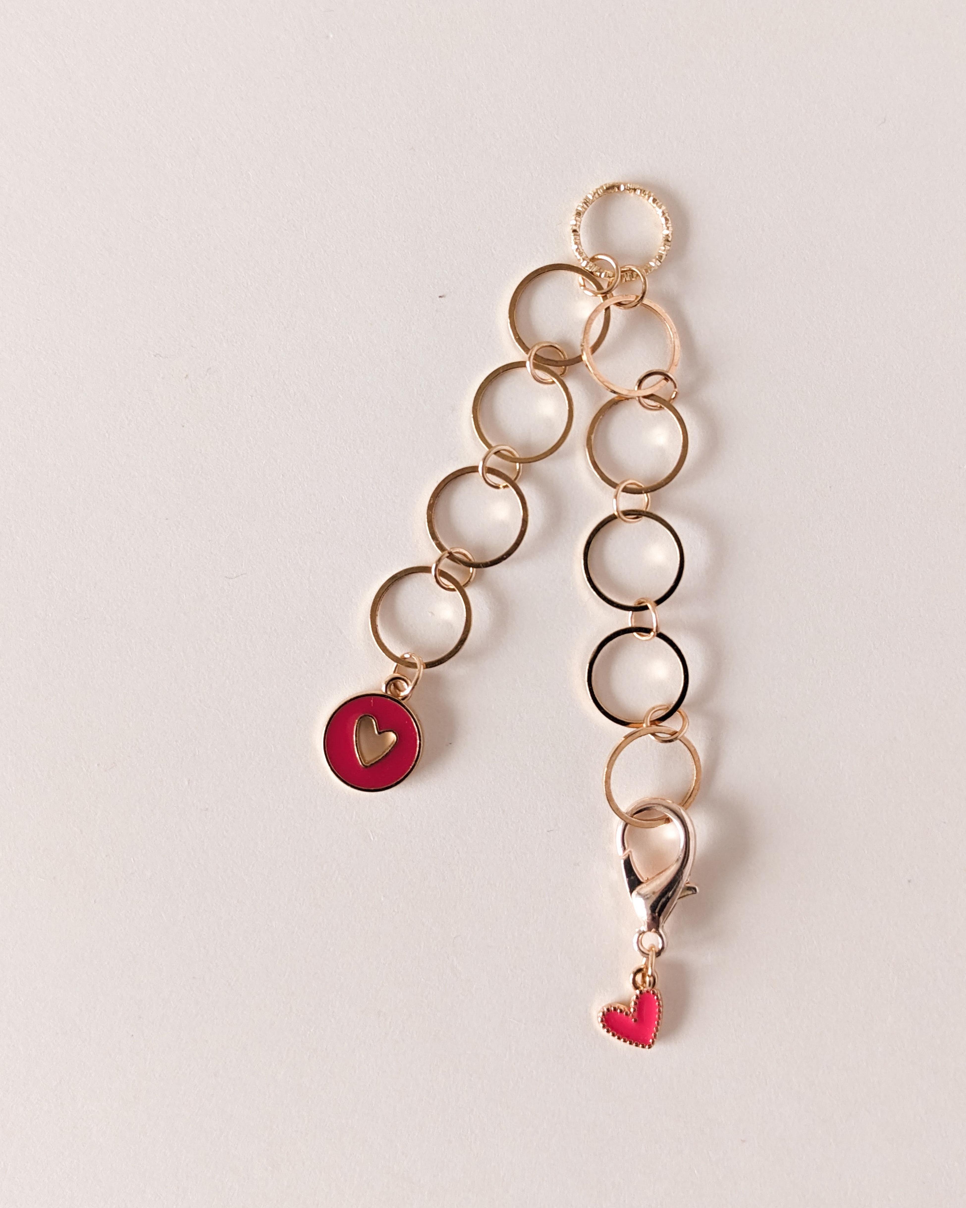 Compte-rangs Petits Coeurs Super Rose