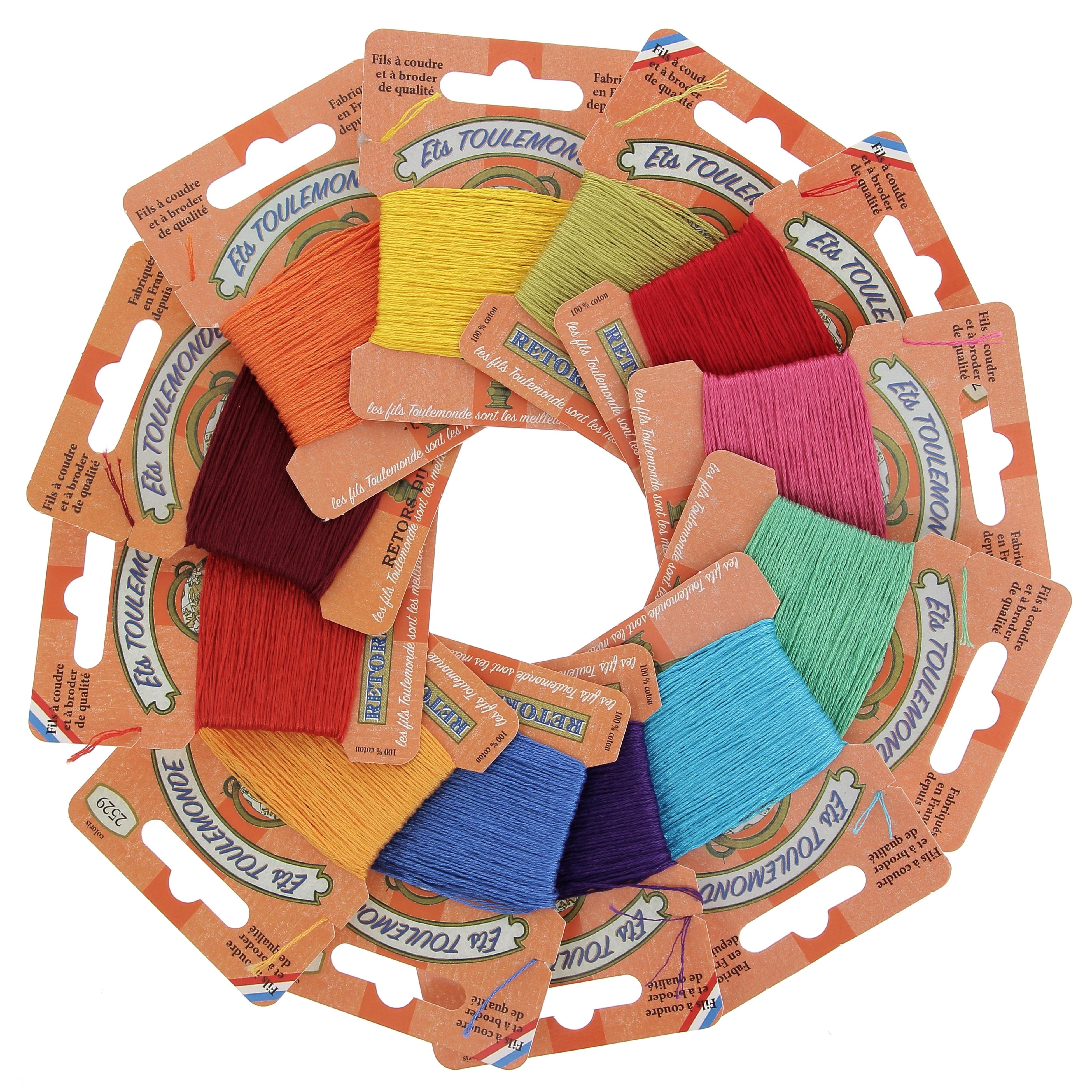 Boîte De 12 Fils À Broder