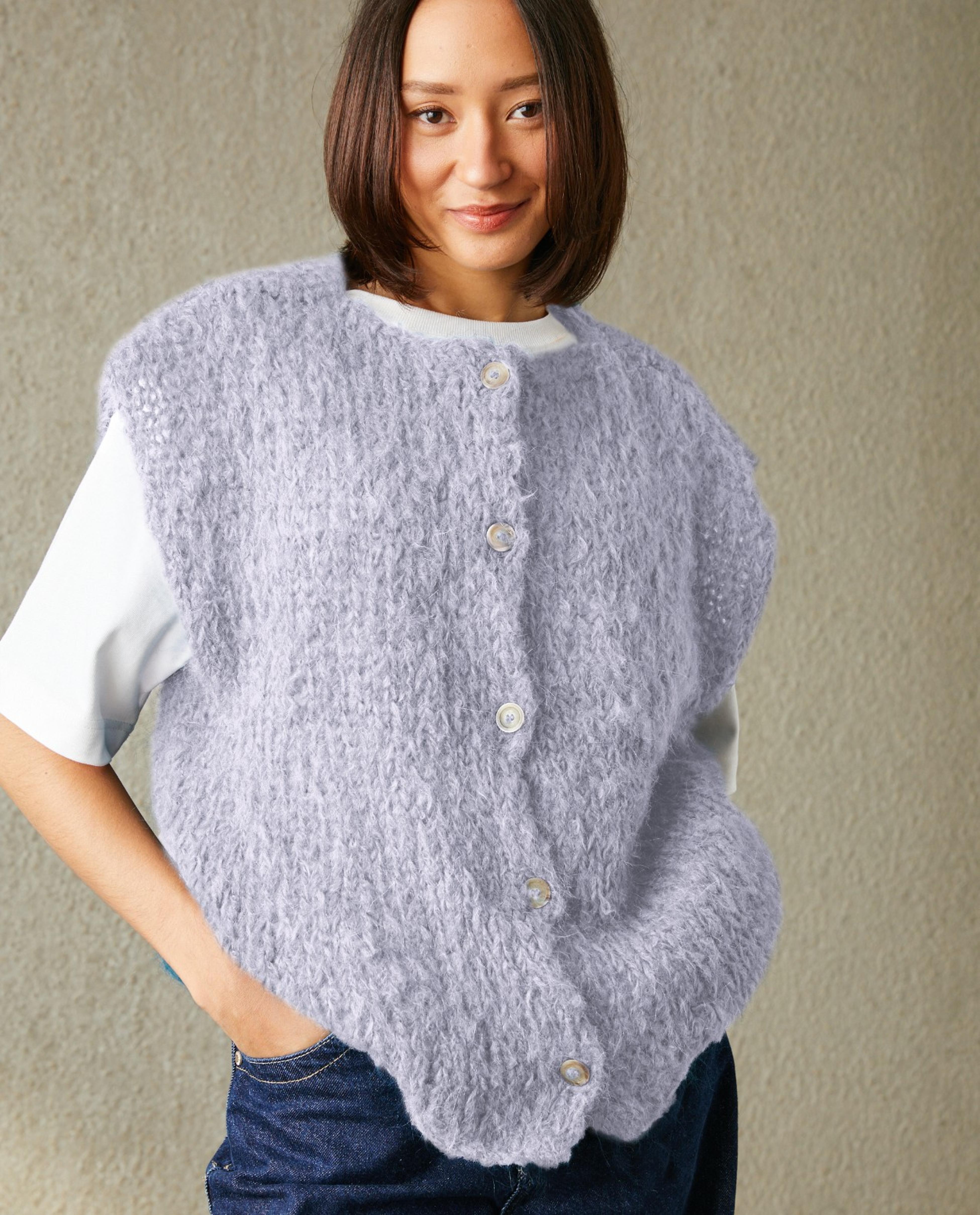 Modèle Femme Gilet Sans Manches Devy
