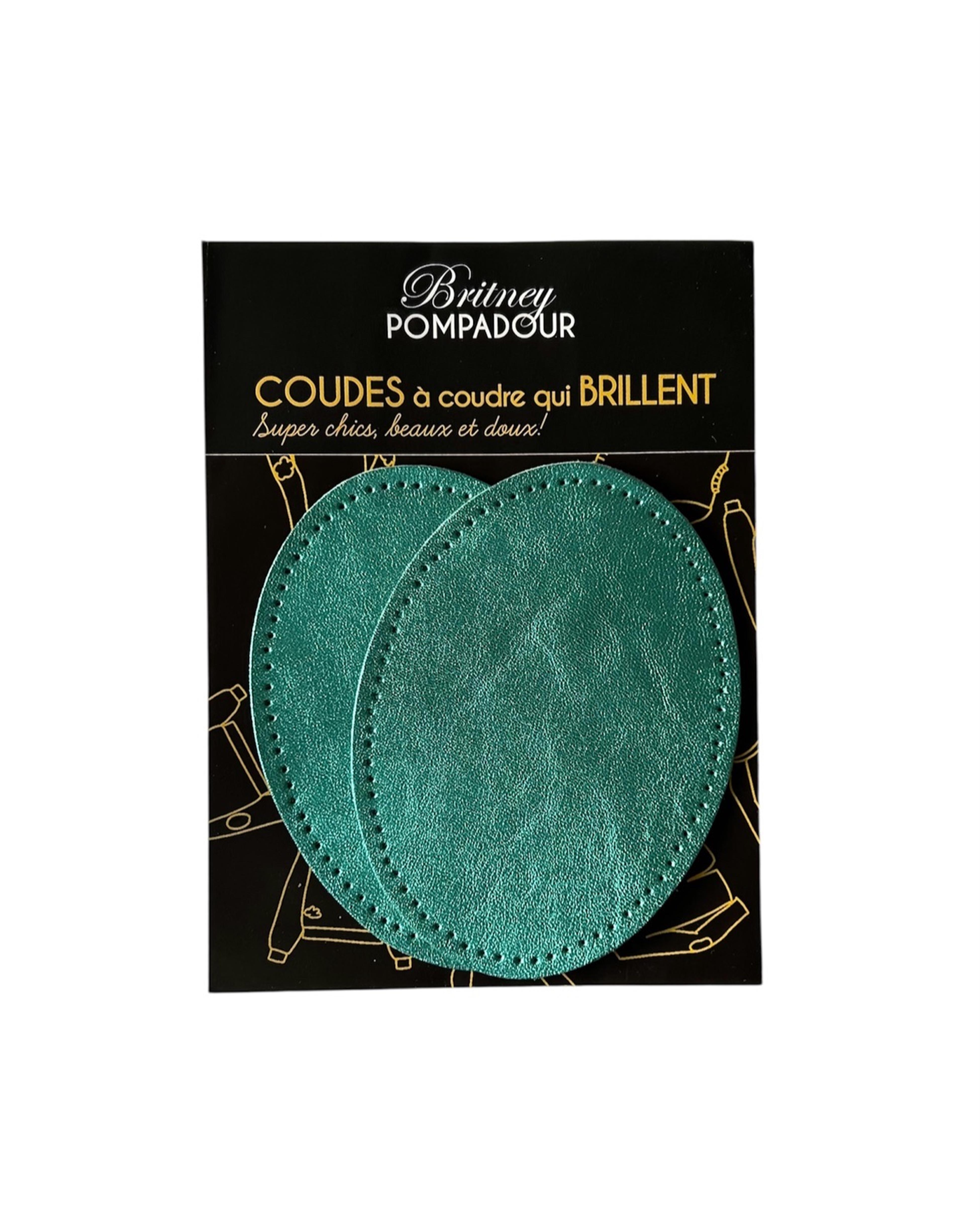 Shiny Leather Oval Elbow Patch