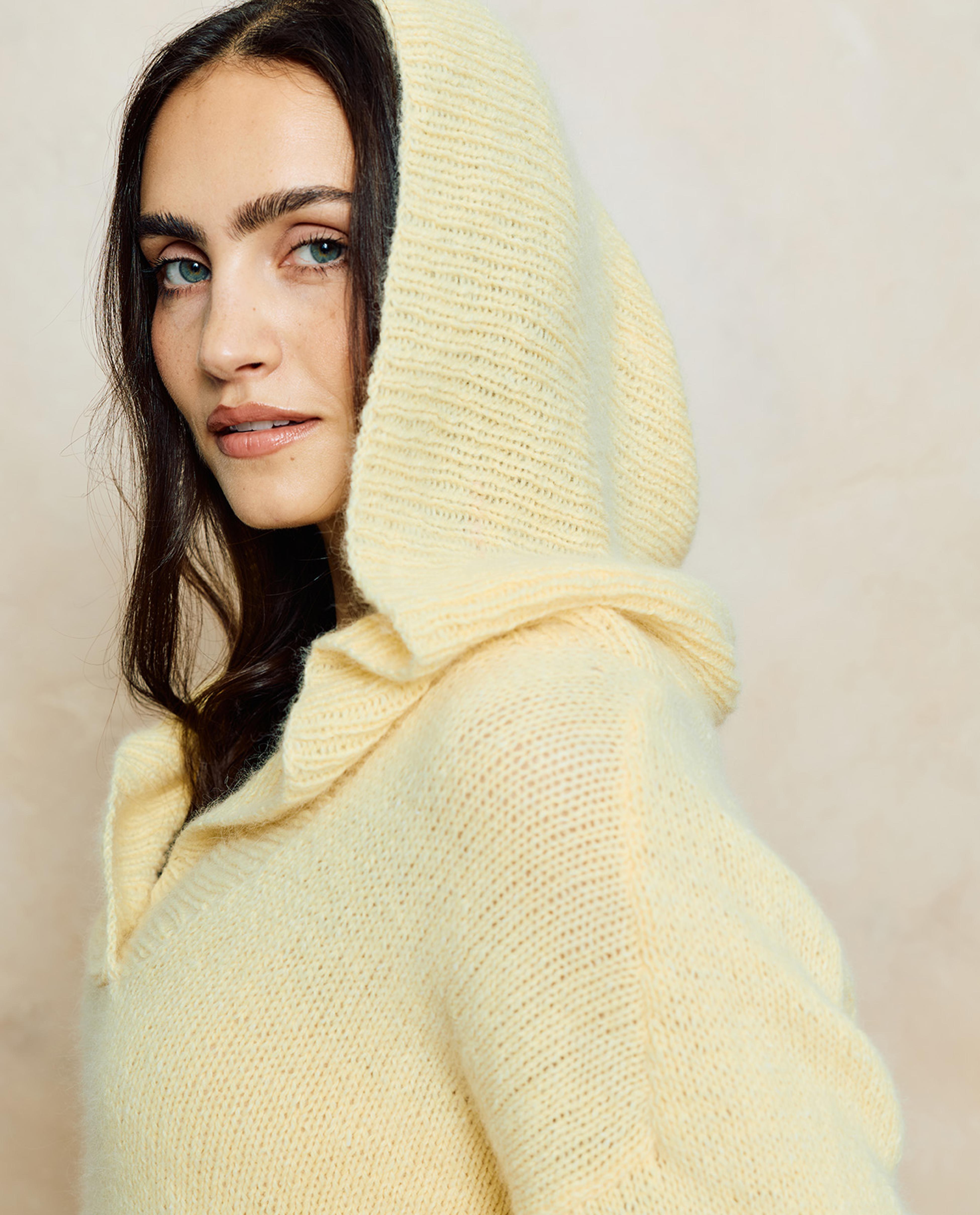 Women's Sweater Model in Plum