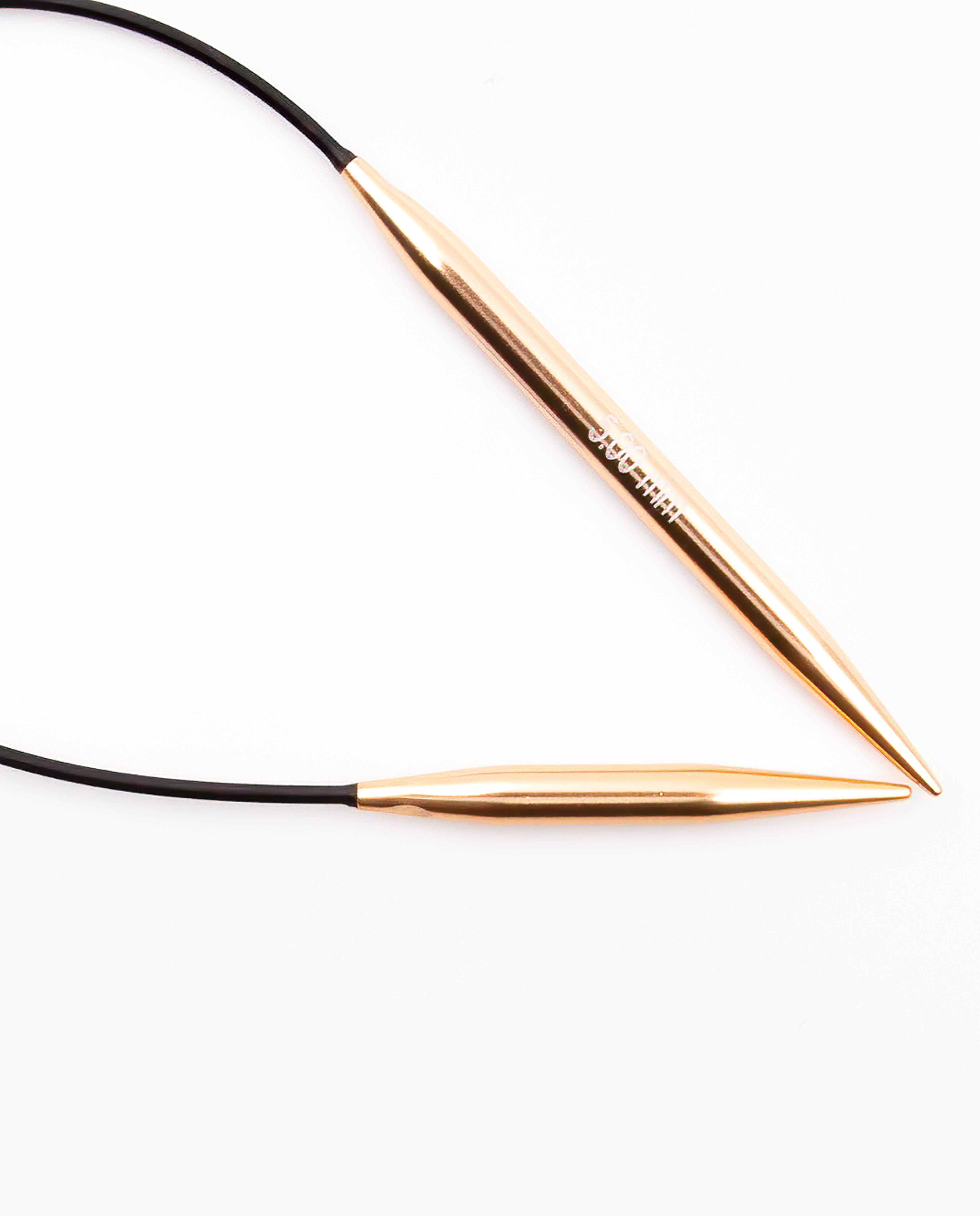 Mini cirkelbreinaalden Roze Goud