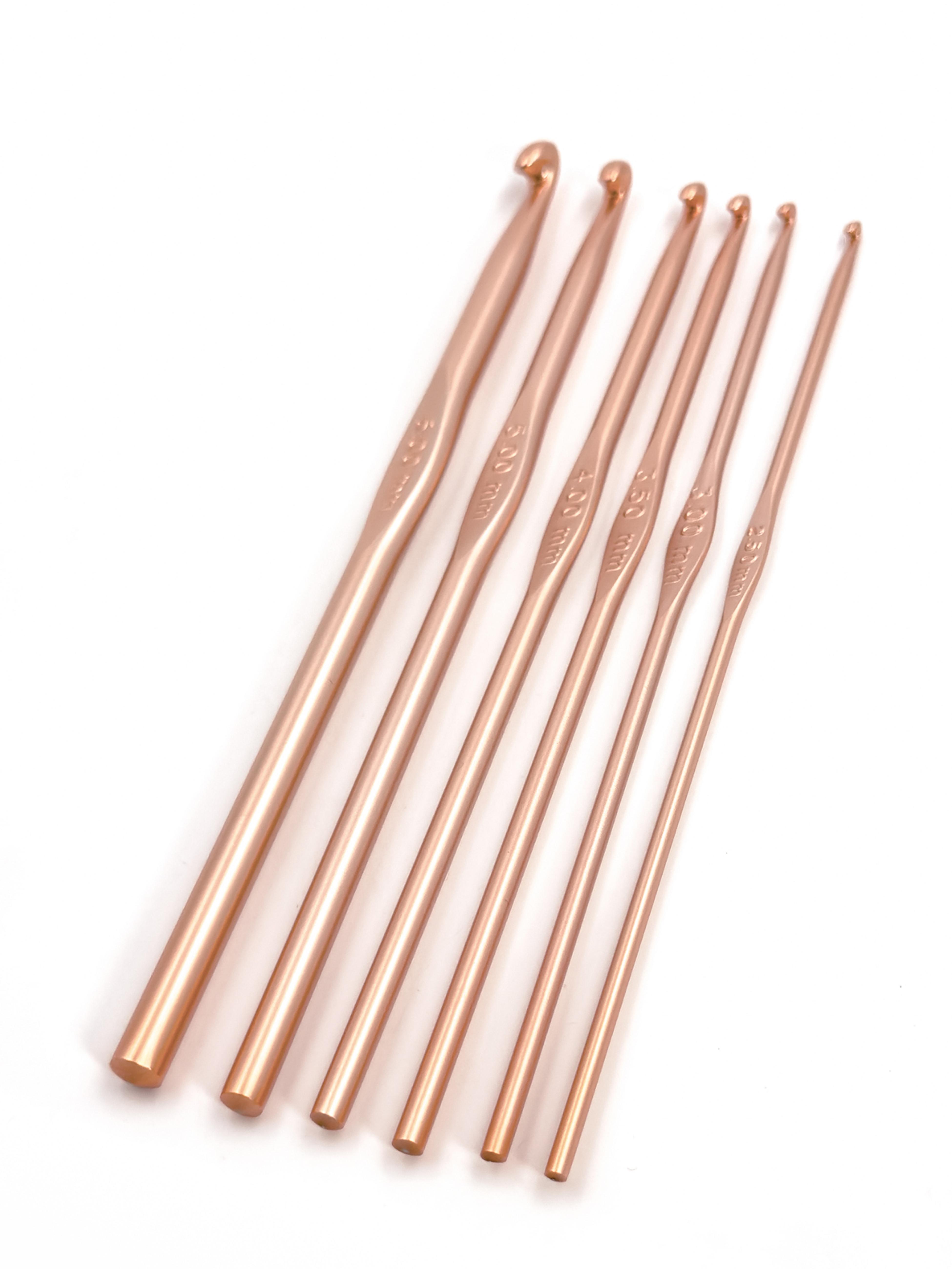 Set De Crochets Rose Gold