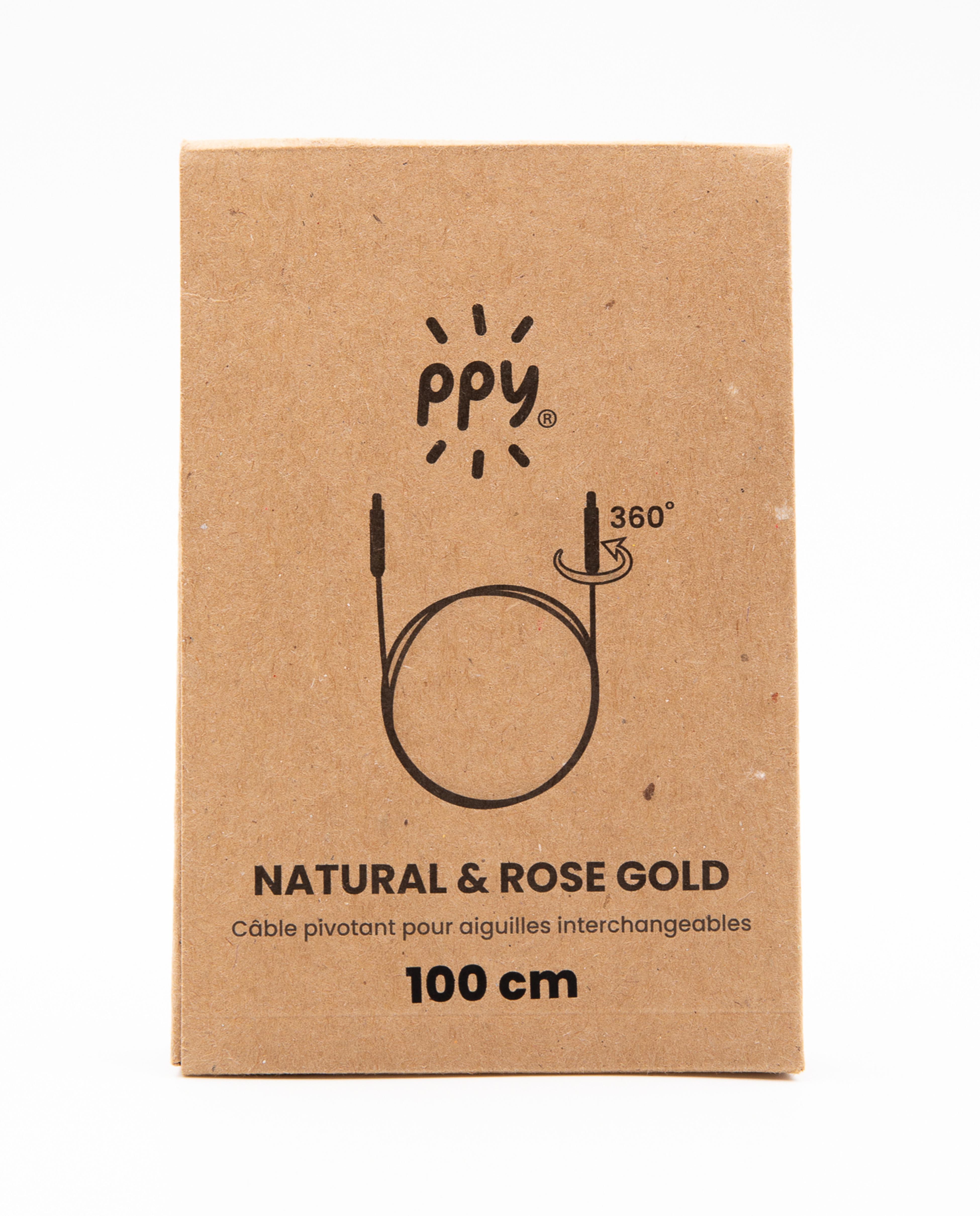 Câble Pivotant Natural/rose Gold