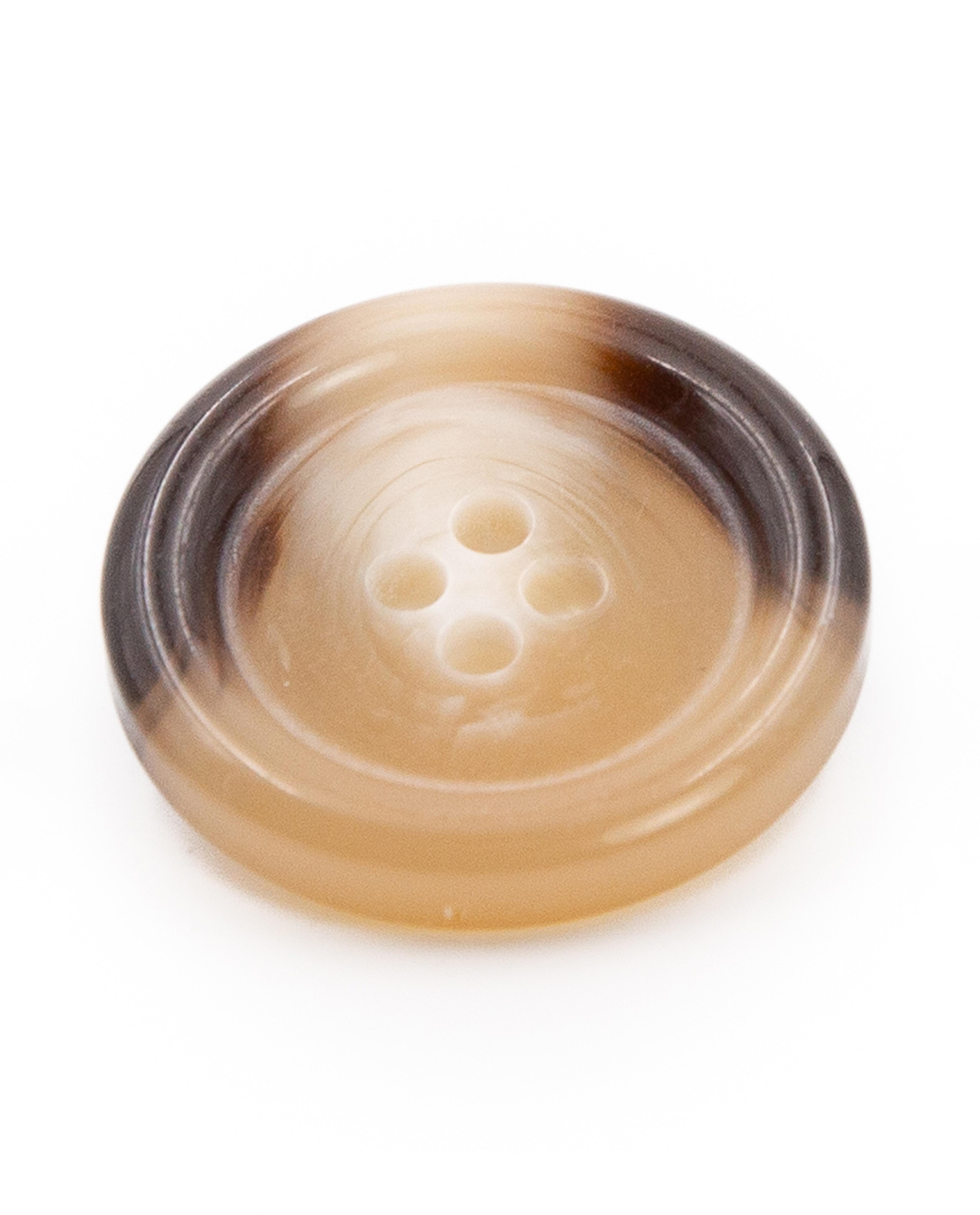 Lot De 5 Boutons Corne Brillant