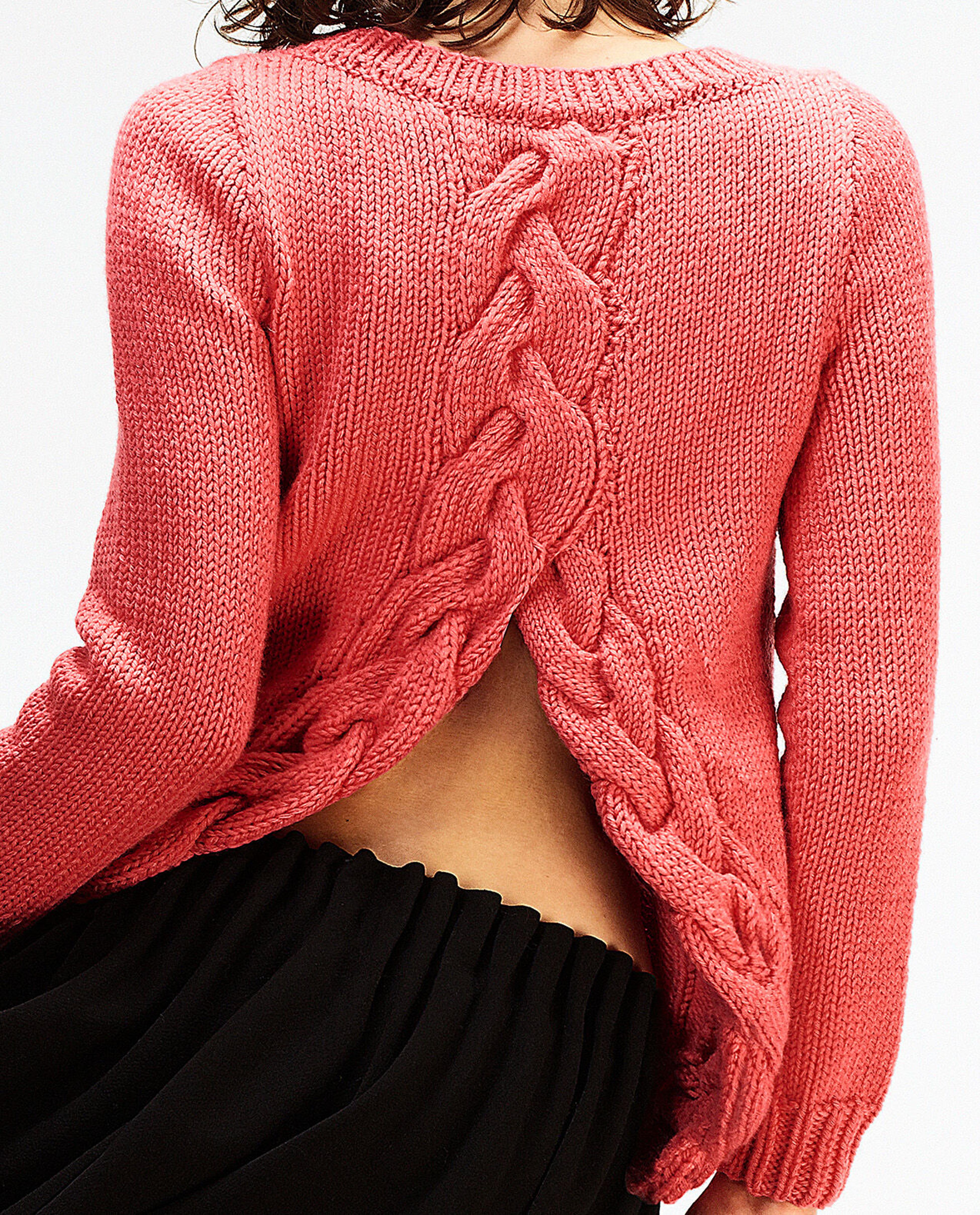 Modèle Pull  Femme Large Torsade
