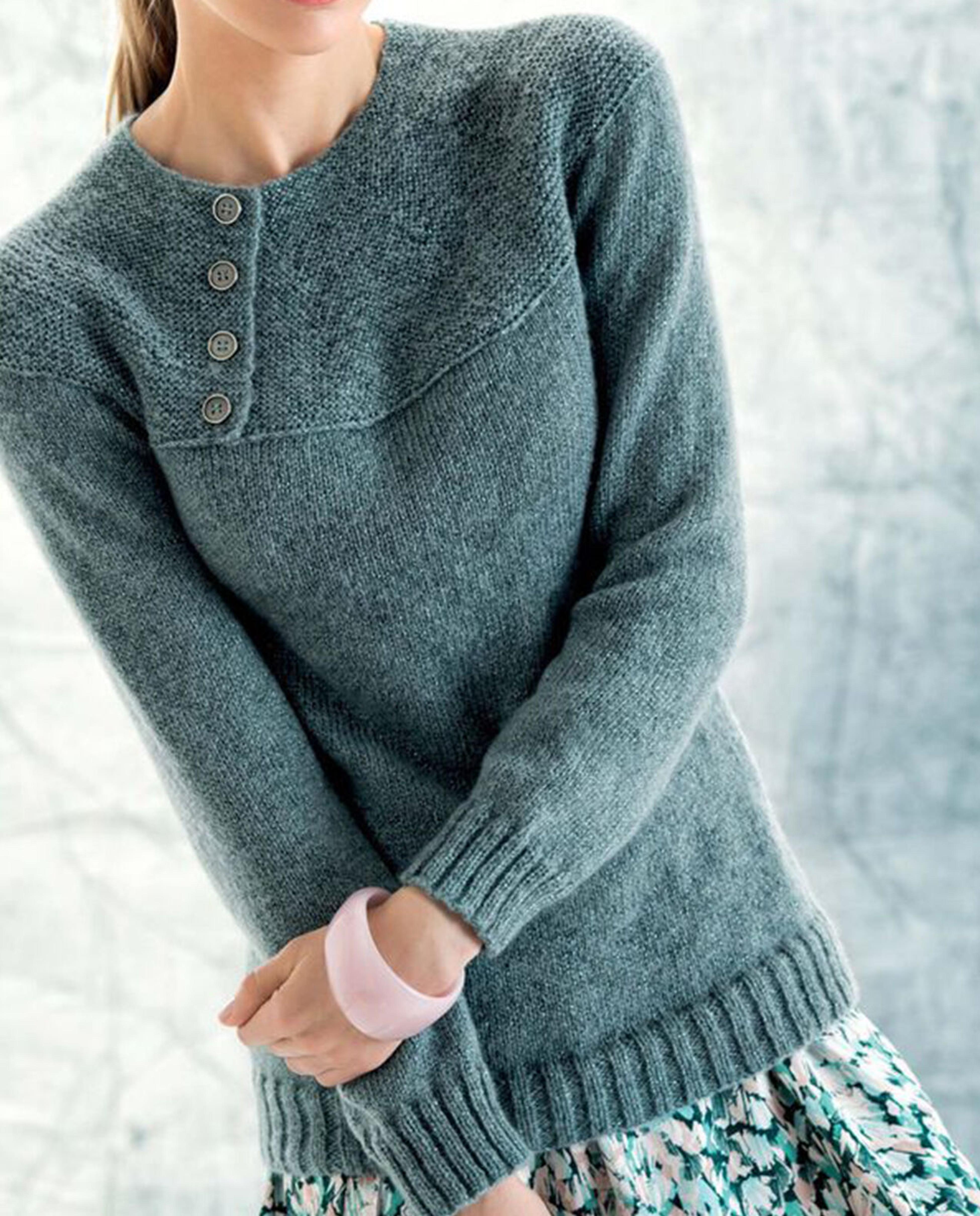 Modèle Pull Femme Phil Diamant Bleu