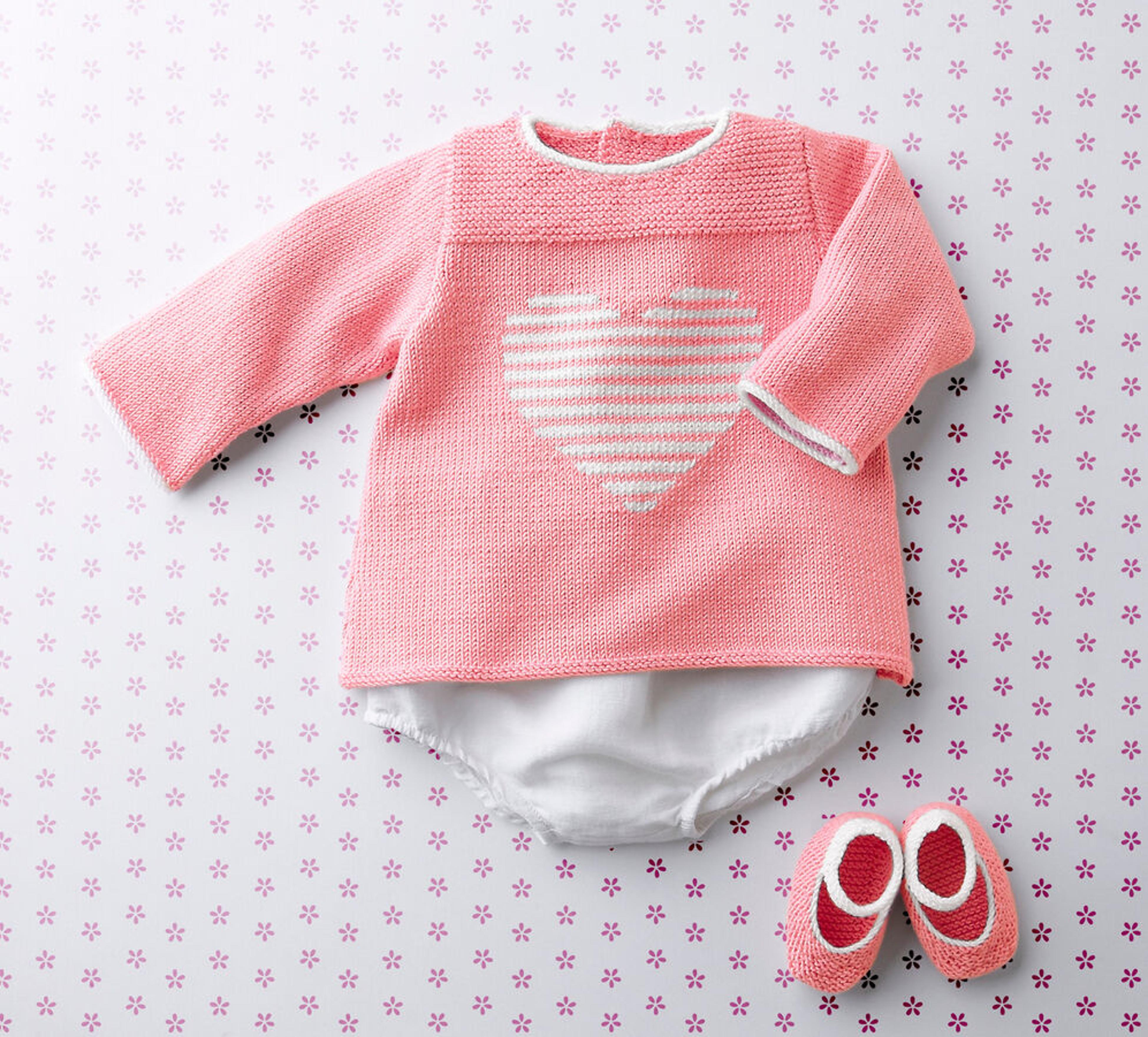 Modèle Brassière Point Mousse Layette