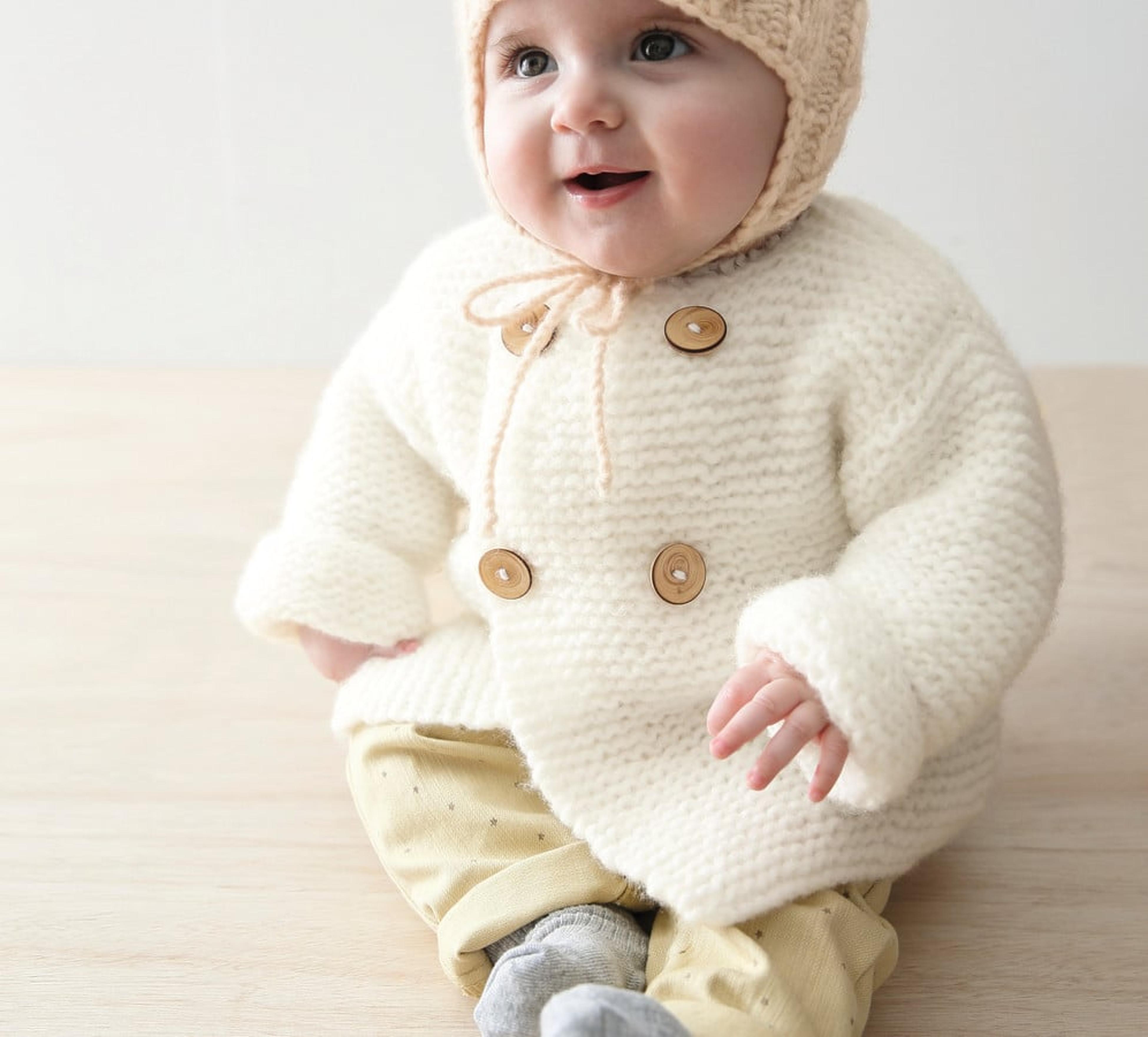 Modèle Paletot Bébé Phil Nuage Blanc