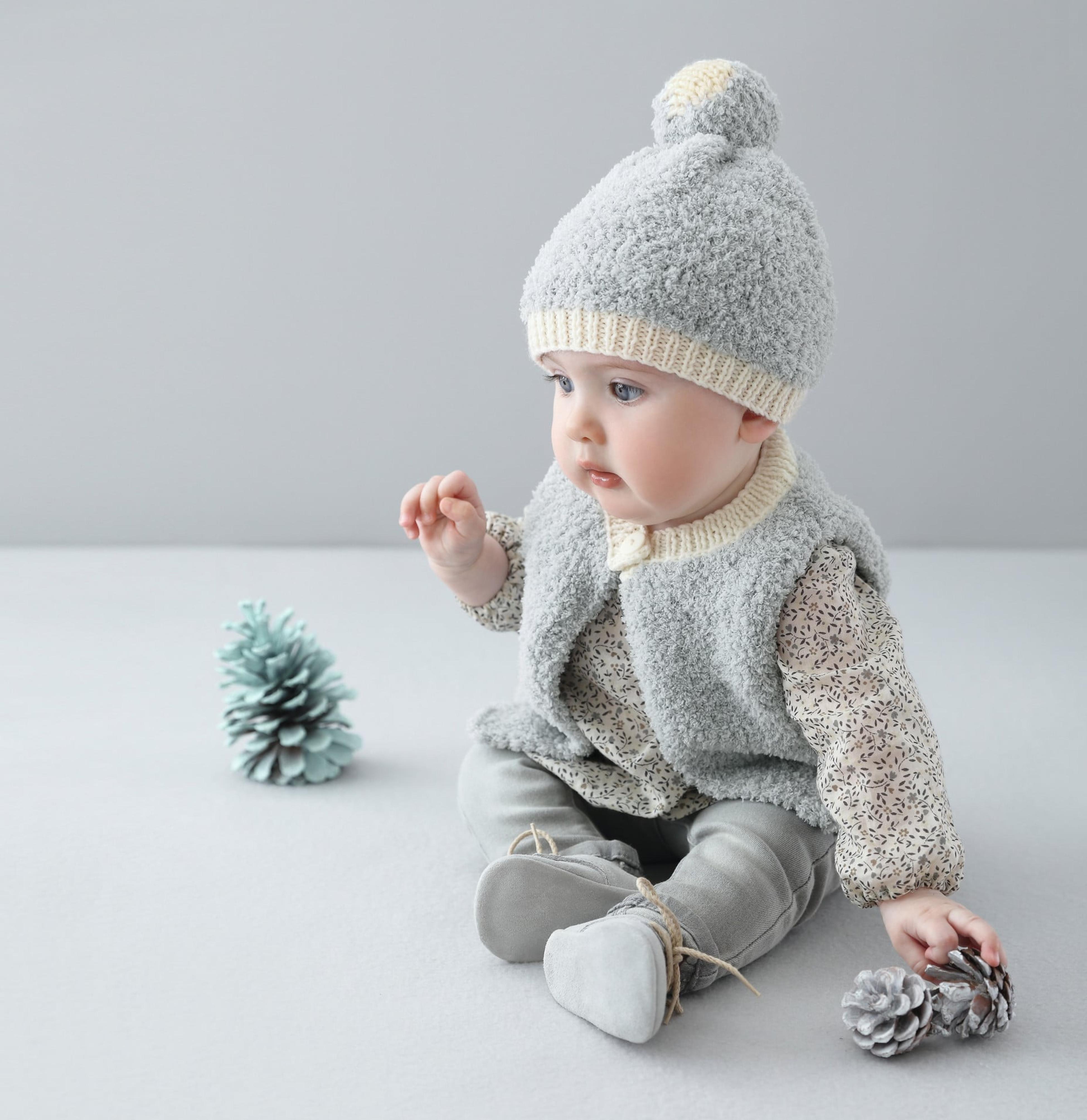Modèle Bonnet Layette P.douce Givre