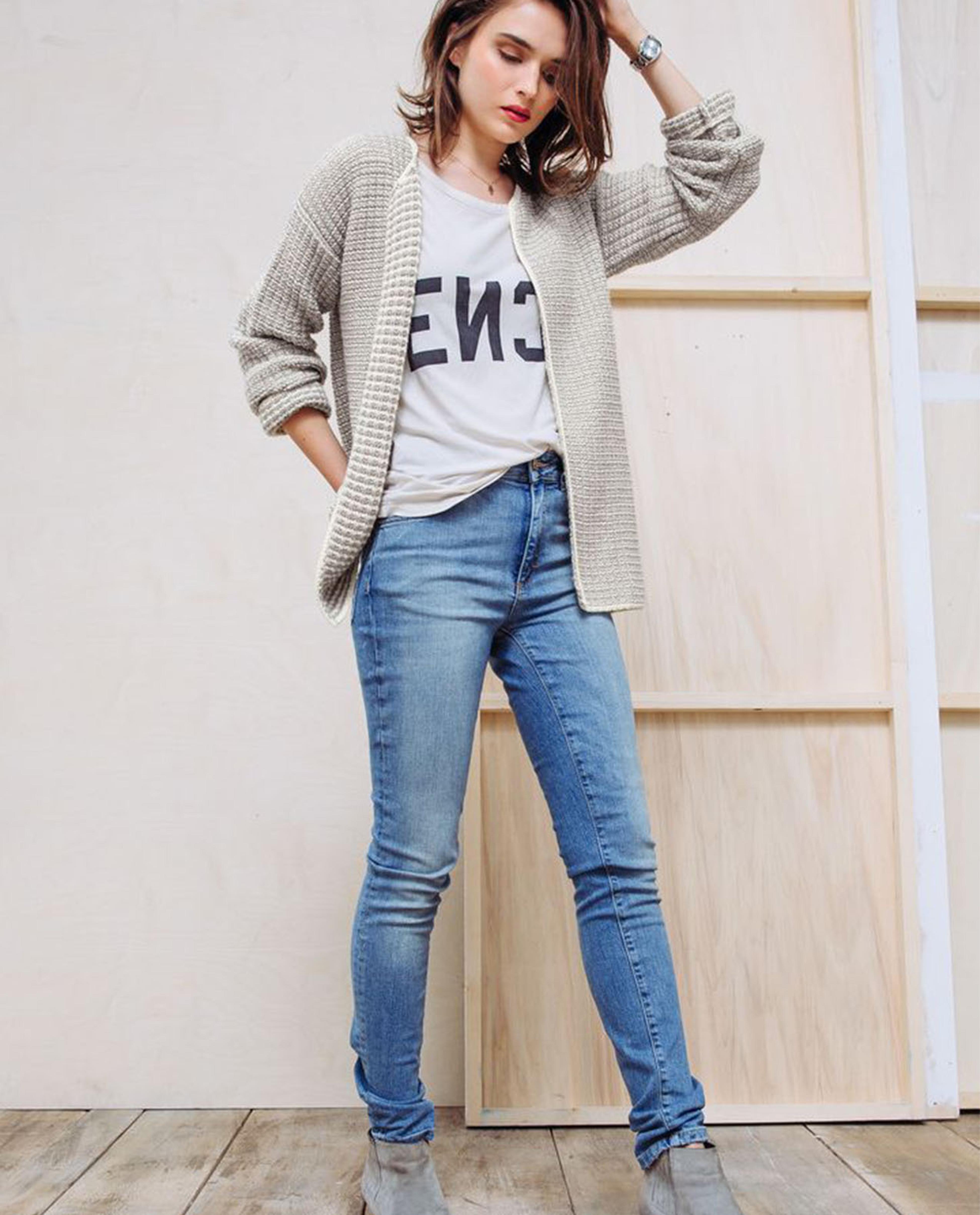 Ecru Bicolour Jacket Pattern Partner 3.5
