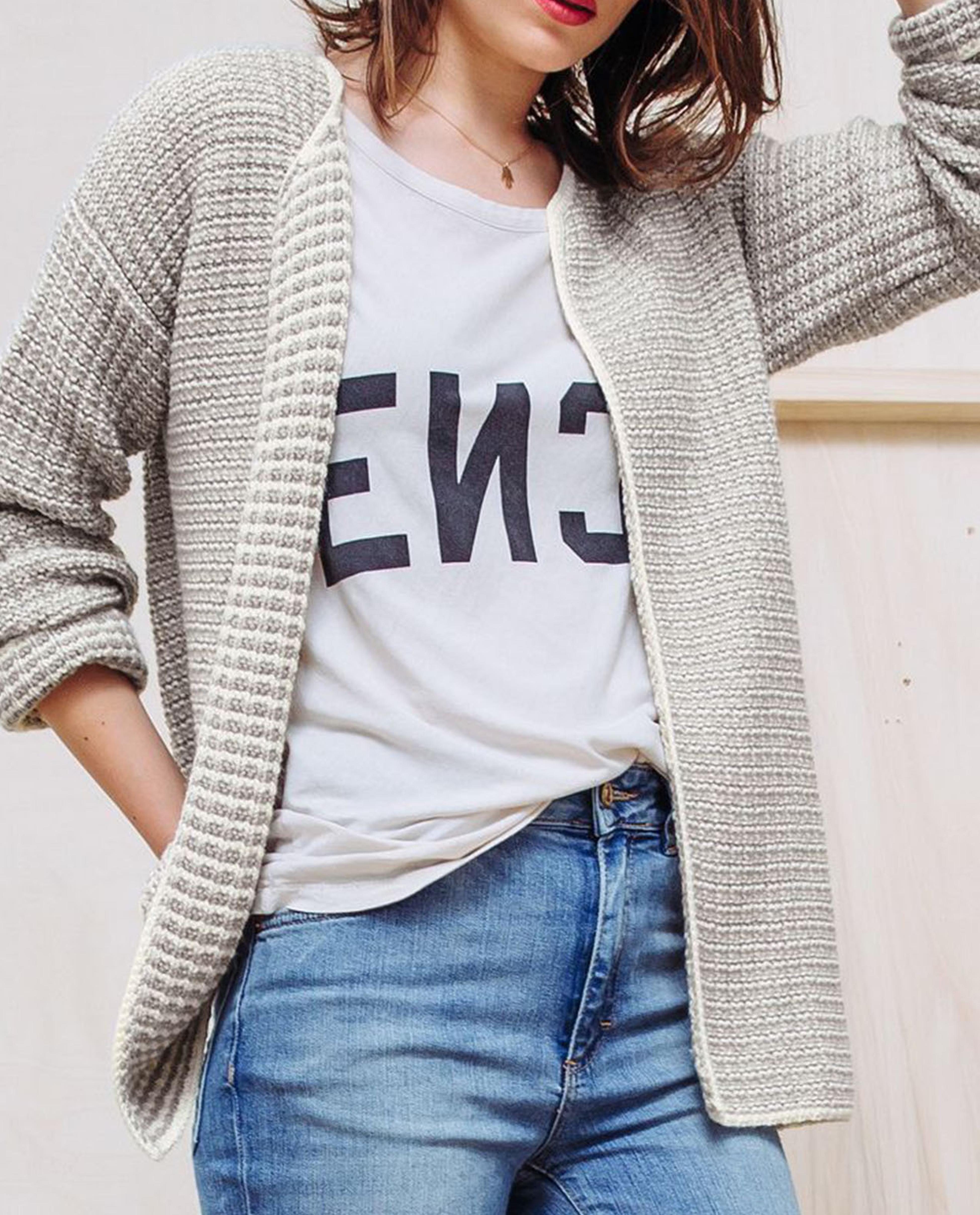 Ecru Bicolour Jacket Pattern Partner 3.5