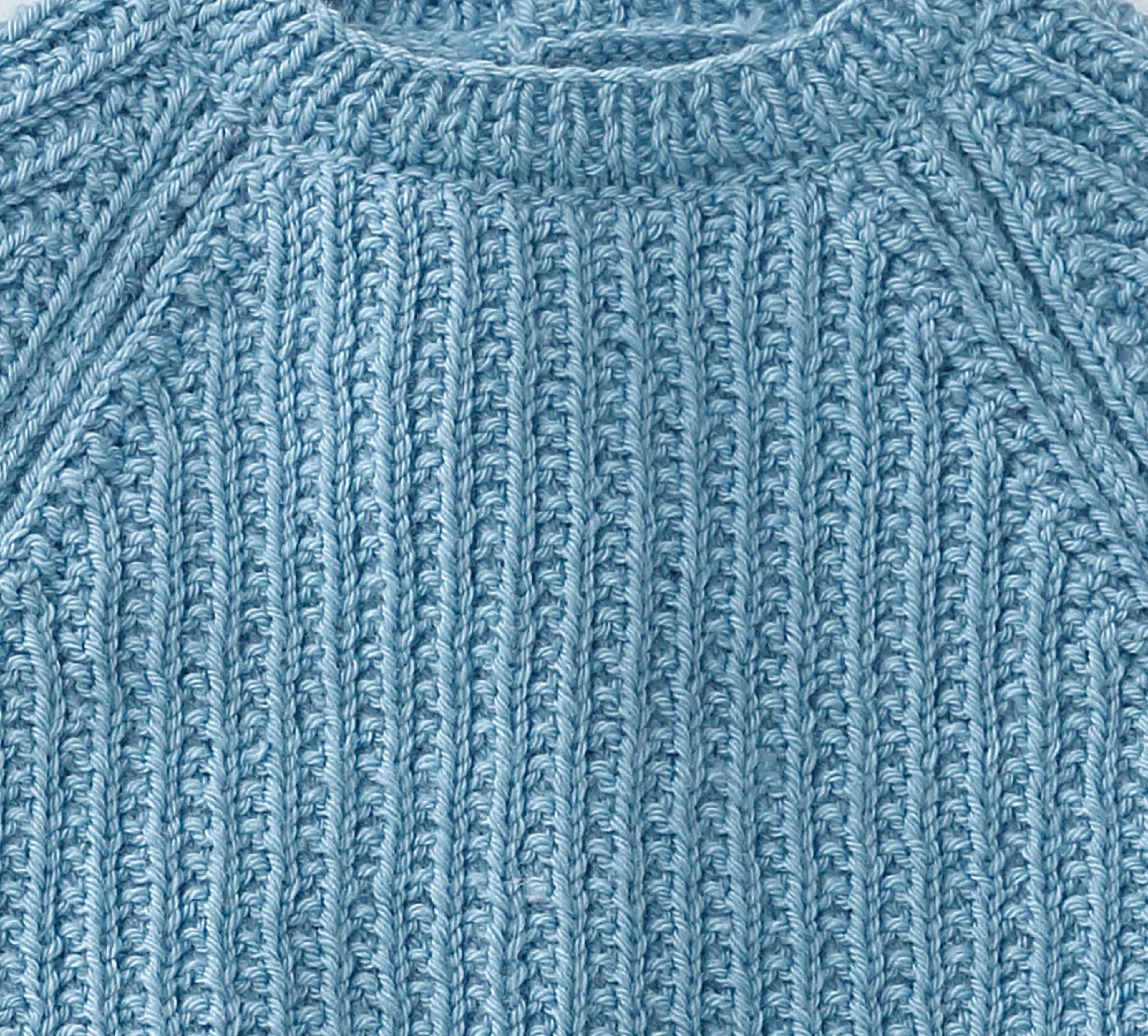 Blauw Lambswool Babyvest Model