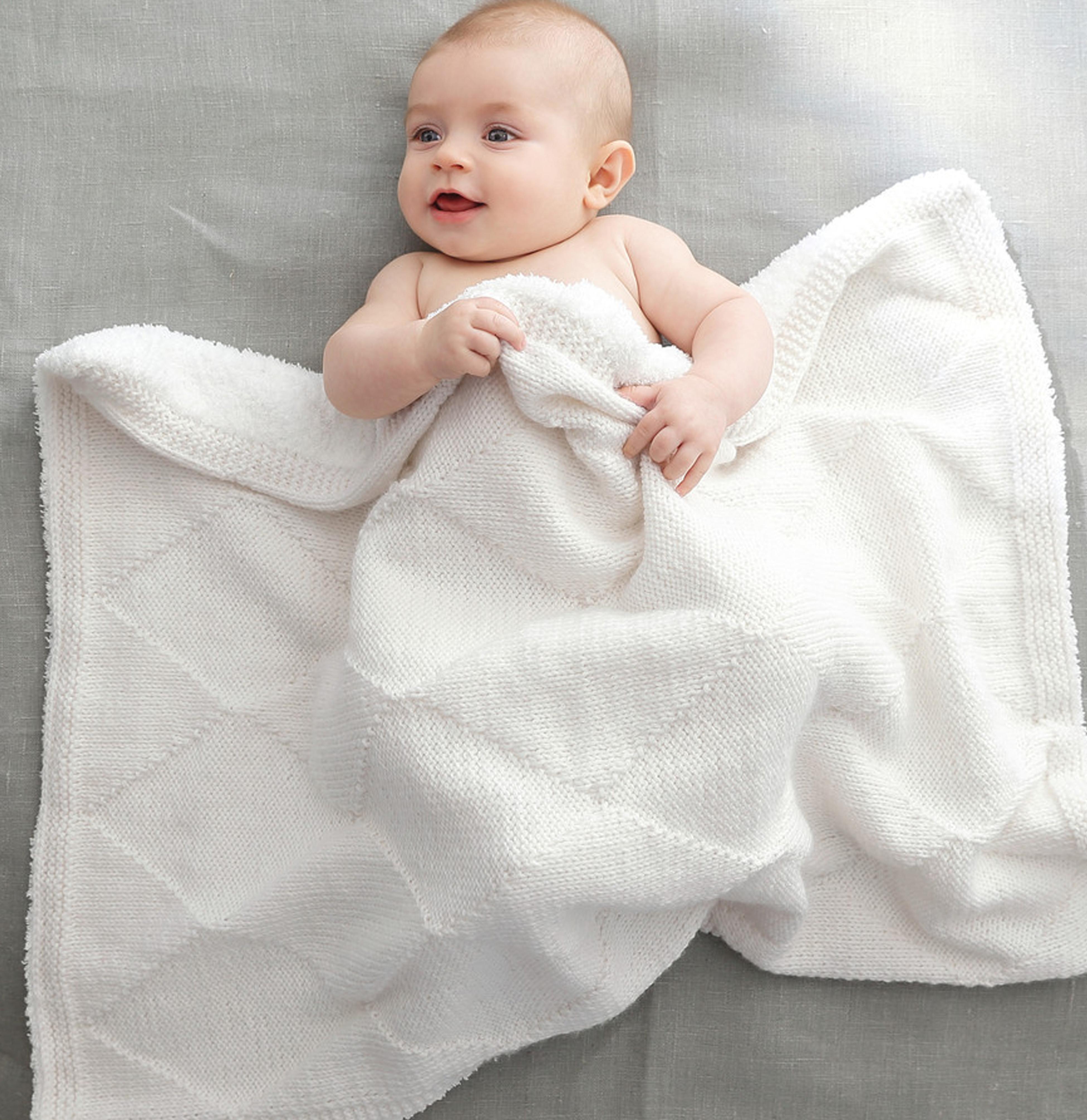 Patroon voor witte babydeken