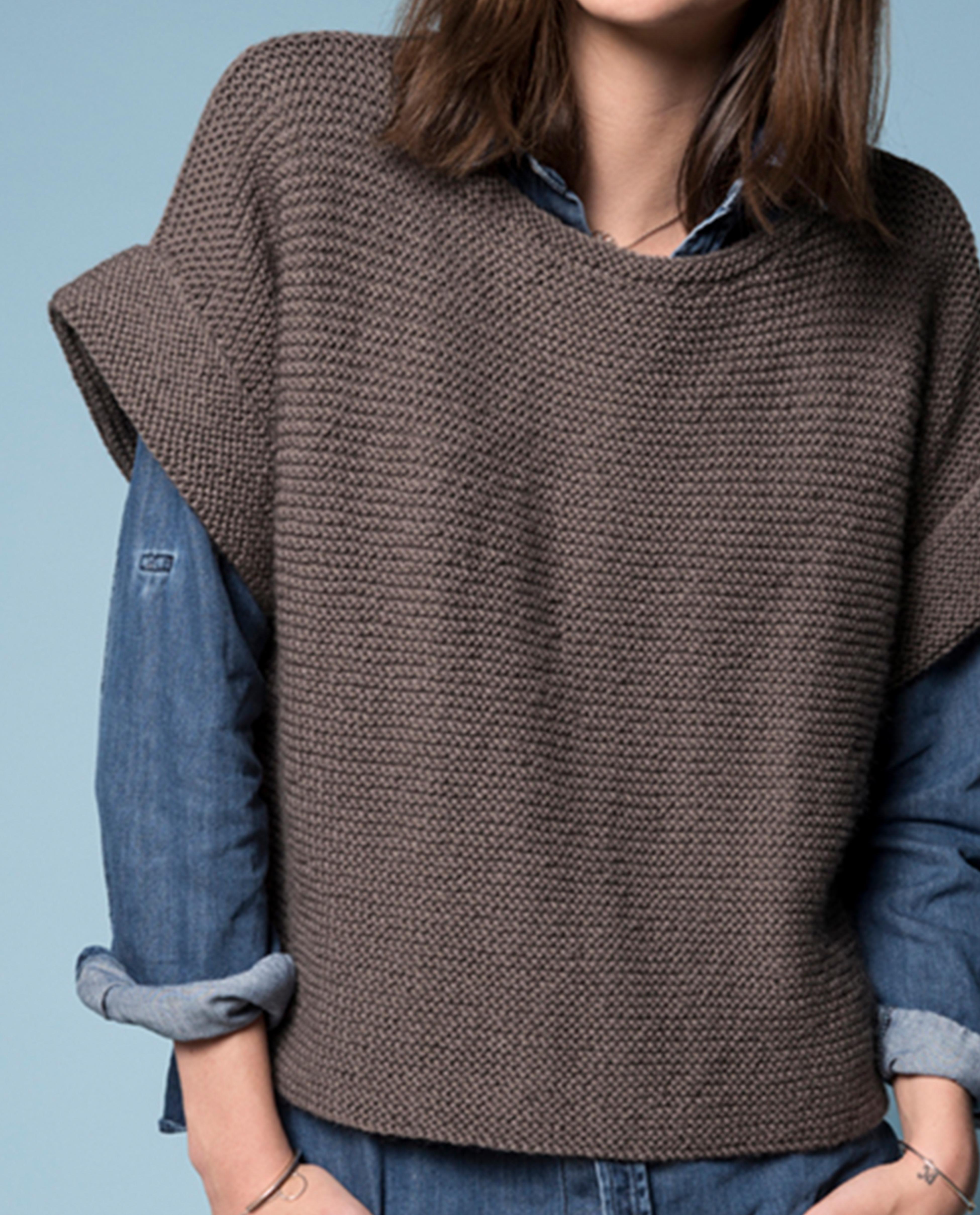 Women's brown sweater pattern Partner 3.5
