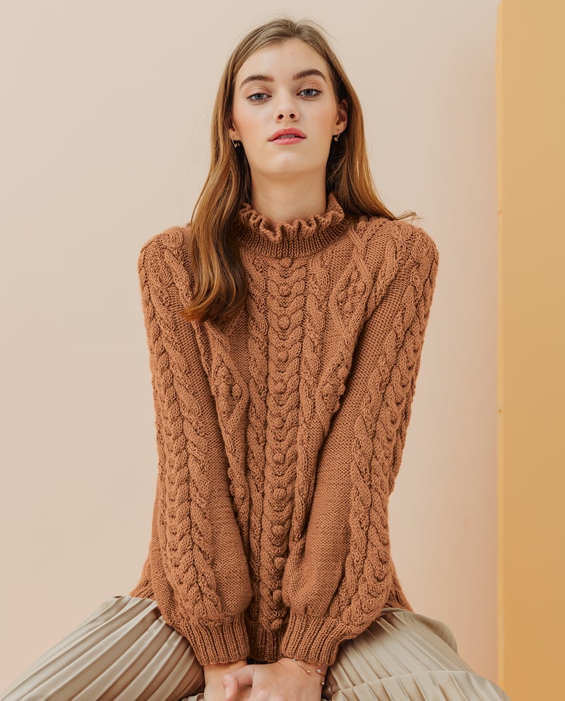 Pull Femme Phard Style Moore - Marron - Composition Mixte (Alpaga, Nylon...) - Neuf Étiqueté