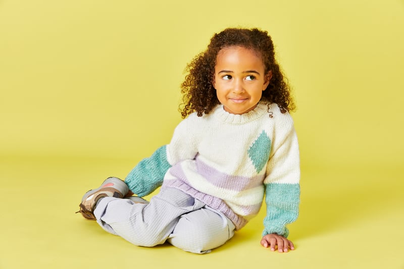 Robe-pull Fille Tahari Violet Clair Avec Broderie Argentée - Taille 5-6 Ans, Occasion Très Bon état