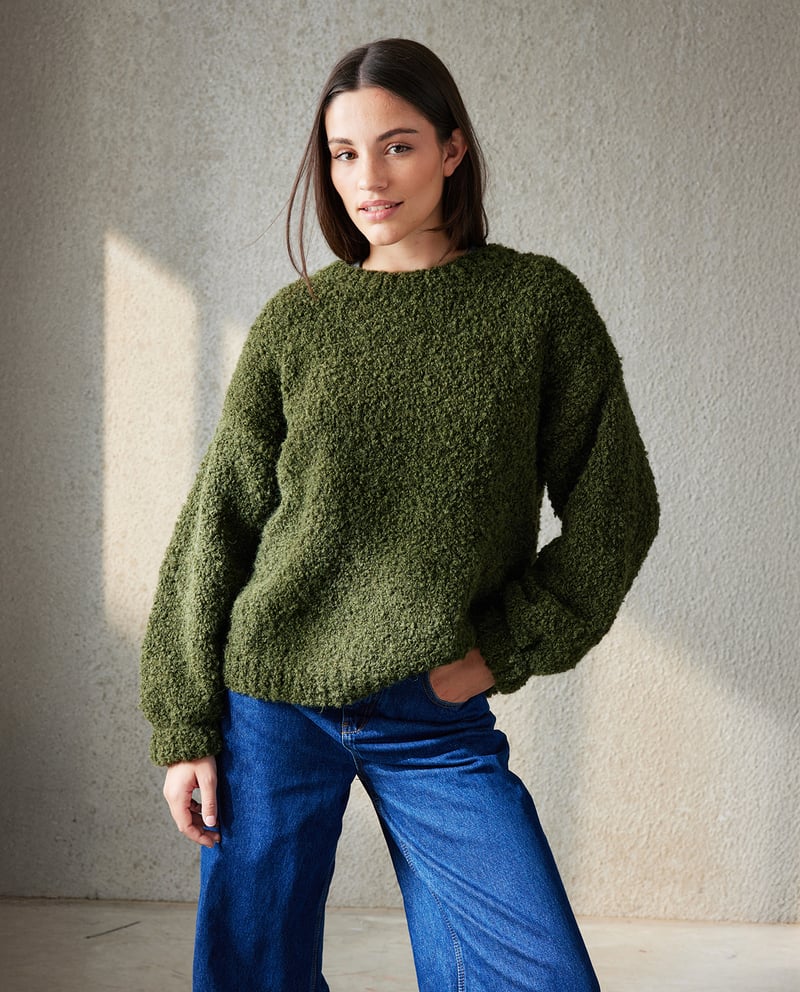 Pull Femme 1.2.3 Taille L - Noir - Composition Laine, Polyester, Viscose, Cachemire - Porté Quelques Fois
