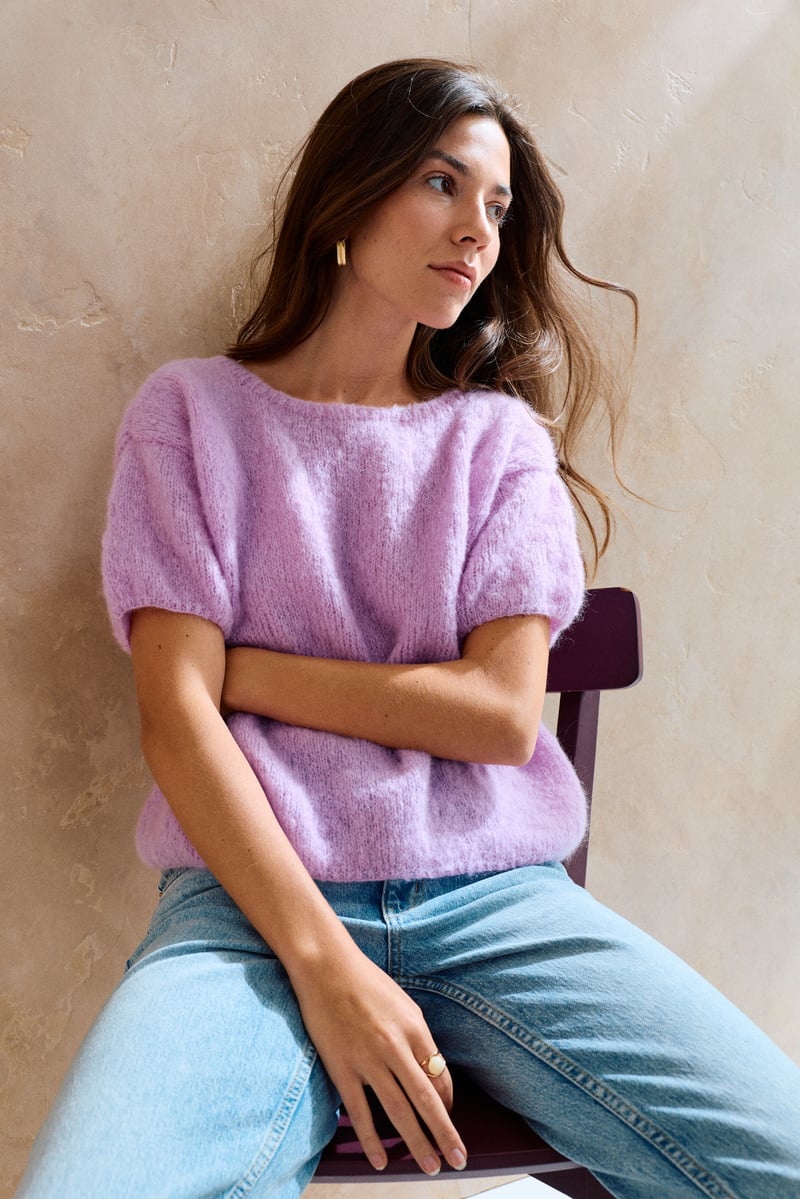 Haut Femme Marque Coline - Taille XL, Couleur Noir - Très Bon état, Léger Usage